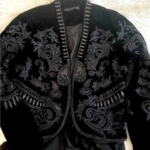Zara velvet jacket L